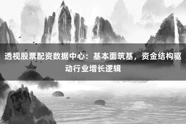 透视股票配资数据中心：基本面筑基，资金结构驱动行业增长逻辑