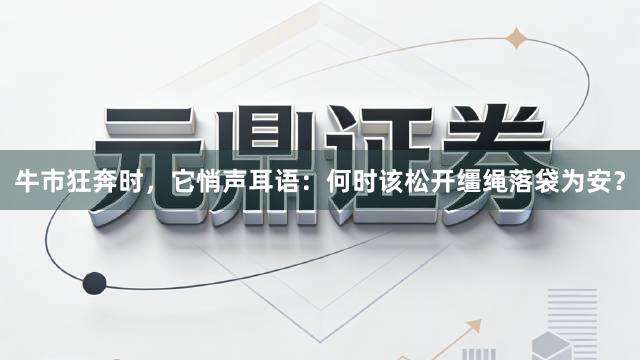 牛市狂奔时，它悄声耳语：何时该松开缰绳落袋为安？