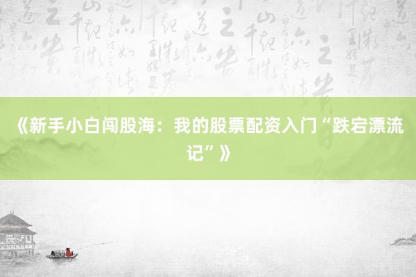 《新手小白闯股海：我的股票配资入门“跌宕漂流记”》