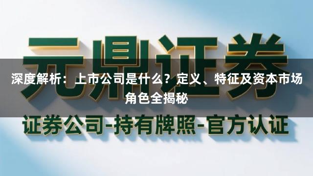 深度解析：上市公司是什么？定义、特征及资本市场角色全揭秘