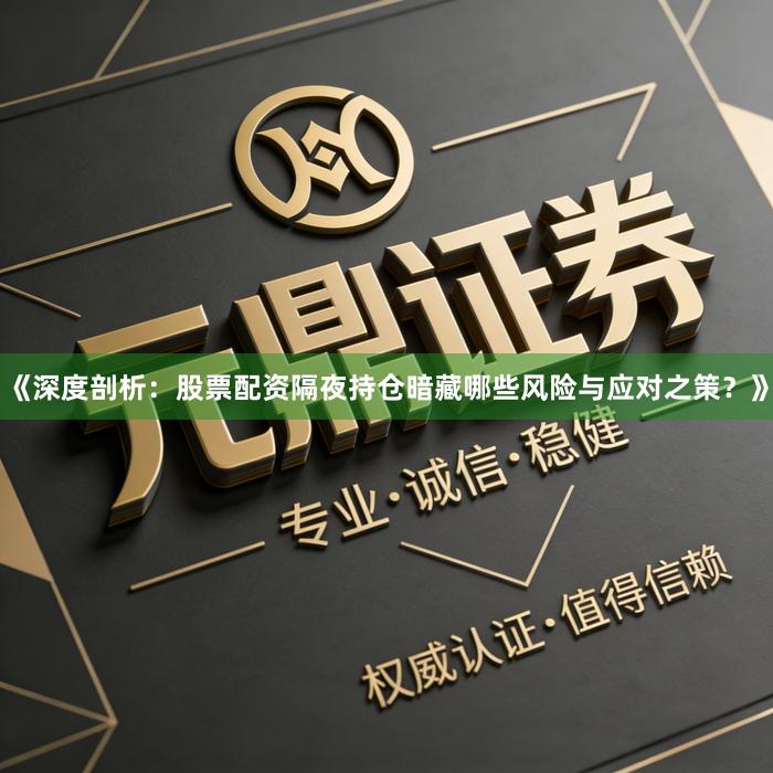 《深度剖析:股票配资隔夜持仓暗藏哪些风险与应对之策?》