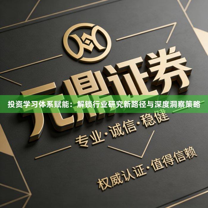 投资学习体系赋能：解锁行业研究新路径与深度洞察策略