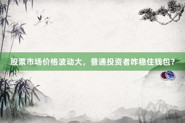 股票市场价格波动大，普通投资者咋稳住钱包？