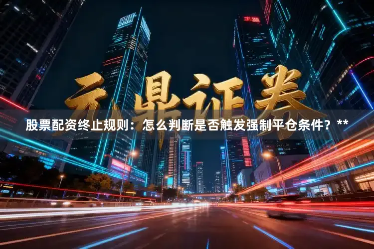 股票配资终止规则：怎么判断是否触发强制平仓条件？**