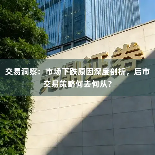 交易洞察：市场下跌原因深度剖析，后市交易策略何去何从？